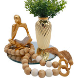Estatueta Pensador Decoracao Colar