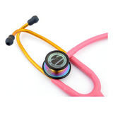 Estetoscópio Bic Eternity Duplo Inox Profissional 5 A Garant Cores Rosa Rainbow Gold