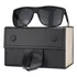 Estojo Bolsa Case Maleta Portatil 4 Oculos Sol  Dobrável Cor Preto