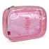 Estojo Box Escolar Kika Transparente Glitter Com Chaveiro 