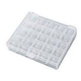 Estojo Caixa Box Bobinas Altas 25 Unid Transparente Máquina