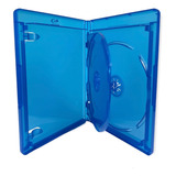 Estojo Capa Box Blu Ray Azul Duplo 100 Unidades 