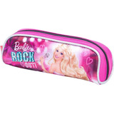 Estojo De Lápis Infantil Escolar Meninas Barbie Rock Royals