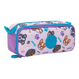 Estojo Duplo Escolar Pets