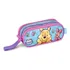 Estojo Duplo Ursinho Pooh Infantil Escolar Disney Alça Mão Cor Rosa