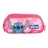 Estojo Escolar Disney Stitch 2 Divisórias Licenciado Rosa