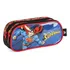 Estojo Escolar Duplo 2 Zipers Superman Luxcel Cor Vermelho