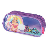 Estojo Escolar Duplo Barbie
