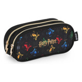 Estojo Escolar Harry Potter Hogwarts 2 Divisórias Licenciado
