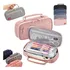 Estojo Liso Com 2 Divisórias C/alça Box Necessaire Escolar Cor Rosa