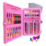 Estojo Maleta Pintura Rosa