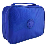 Estojo Quadrado Escolar Grande Masculino Jumbo Organizador Cor Azul água Xfping