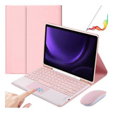 Estojo Teclado+mouse+lápis Para Galaxy Tab S9 11/ S9fe 10.9
