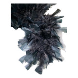 Estola Bua Boa Pluma Casamento Estola Noiva Preto Un
