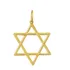 Estrela De Davi Ouro 18k 750 2 Cm 1,8 Gr