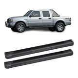 Estribo Plataforma Aluminio Preto