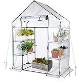 Estufa KOKSRY  Estufa Para Ambientes Internos E Externos  Janelas E âncoras Incluídas  Mudas De Plantas De Cultivo Ervas Ou Flores  142 Cm × 76 Cm 