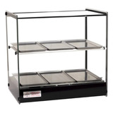 Estufa Vitrine Quadrada Dupla Salgados 6 Bandejas Evr Titã 110v