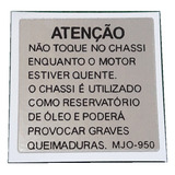 Etiqueta Chassi Quente Honda
