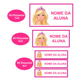 Etiqueta Escolar Barbie Personalizada