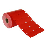 Etiqueta Gôndola 105x30mm Cartão Vermelha - Rolo C/ 1000 Cor Vermelho