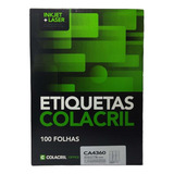 Etiqueta Impressora A4 63 5 X 38 1mm 100 Fls Ca4360 Colacril Cor Branco