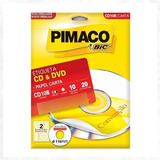 Etiqueta Para Cd E Dvd Cd10b Carta 10 Fls 115 Mm Pimaco
