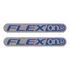 Etiquetas Flexone   Metalizados Moto Honda   Par   F Grátis