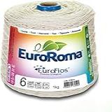 Euroroma 170.6.100, Barbante Cru 1, 0kg 4/6 Fios Rolo, Multicolor