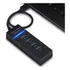 Exbom Uh 30a Hub Usb 3 0 Extensor Preto