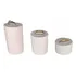 Expositor De Anel 3 Anéis - Trio Branco Cilindro Tubo