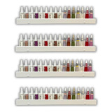 Expositor Organizador Porta Esmalte Manicure Prateleira Mdf Cor Branco