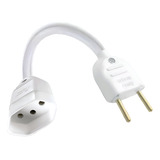 Extensão Prolongador Mini 50 Cm 10a/10a Branco