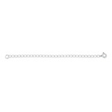Extensor Colar 10cm Fecho Boia Prata 925