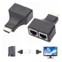 Extensor Compativel Com Hdmi Via Cabo De Rede Até 30 Metros