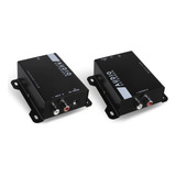 Extensor De Áudio Longa Distância Via Cat5 6 Audio Extender Cor Preto Bivolt