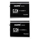 Extensor Hdmi 4k Via Cabo De Rede Com Ir Até 120mts