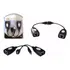 Extensor Usb Por Cabo De Rede Cat5e Cat6 Rj45 Até 50 Metros Cor Preto