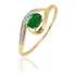 Extravasarjóias Anel Ouro Amarelo18k/750 Diamantes Esmeralda
