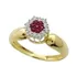 Extravasarjóias Anel Ouro Amarelo18k Diamantes E Rubis!