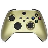 Extremerate Carcaça Frontal De Reposição Dourada Champanhe Para Controle Xbox Series X, Capa Personalizada Para Controle Xbox Series S - Controle Não Incluído