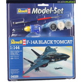 F-14a Black Tomcat Us Navy - 1/144 Model Set Revell 64029 