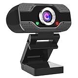 F Forito Webcam Com Microfone – Webcam Usb Full Hd 1080p De Alta Definição Para Videoconferência, Trabalho Online, Home Office, Youtube, Gravação, Ensino E Streaming Em Rede On-line