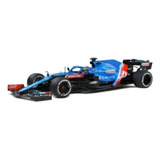 F1 Alpine A521 Fernando Alonso Gp Portugal 2021 1:18 Solido Cor Azul