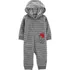 F391 Macacao Carters Fleece Menino Pinguim Tamanho 18 Meses