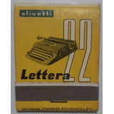 F9350 Cx Fósforo Olivetti Lettera 22 Olivetti Industrial Ltd