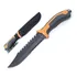 Faca Cabo Laranja Lâmina Negra Xingu Xv2907 + Bainha