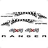 Faixa Compatível Ranger Sportrac 2018 Lateral/traseiro Preto