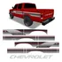 Faixa D20 Deluxe 1995 1996 Traseira Chevrolet Cabine Dupla Cor Vermelho E Cinza