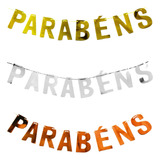 Faixa Decorativa Parabens Letras